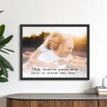 Poster Crie sua própria cotação de fotos personalizada<br><div class="desc">Crie o seu poster de aspas personalizado com uma das suas fotografias favoritas. Apresenta tipografia minimalista da máquina de escrever.</div>