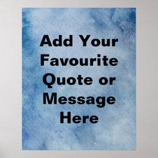 Poster Crie sua própria cotação motivacional