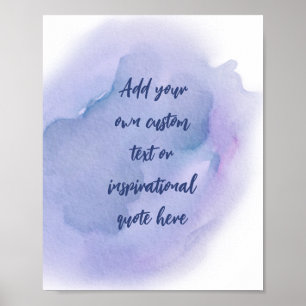 Poster Crie sua própria cotação móvel de aquarela