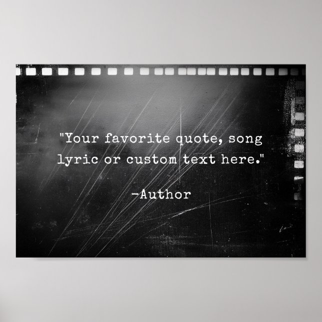 Poster Crie sua própria cotação personalizada (Frente)