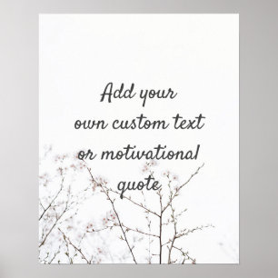 Poster Crie sua própria cotação personalizada - Flores