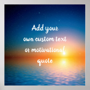 Poster Crie sua própria cotação personalizada - Ocean Sta