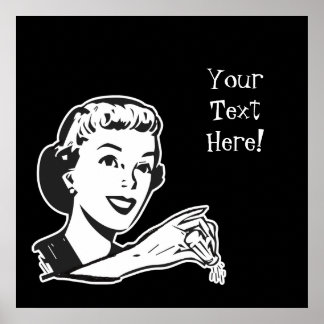 Poster Crie Sua Própria Dama De Salgado De Retroalimentaç