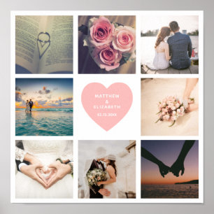 Poster Crie Sua Própria Foto Personalizada De Casamento D