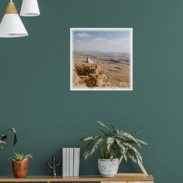 Poster Crie Sua Própria Foto Personalizada De Casamento m (Sala de Estar 1)