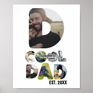 Poster Crie sua própria fotografia de 7 letras do pai leg