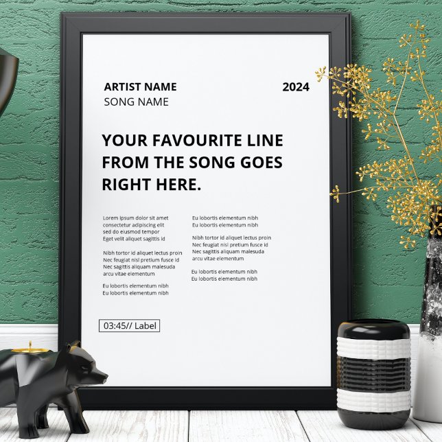 Poster Crie Sua Própria Música Personalizada (Criador carregado)