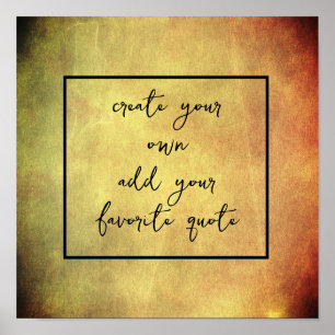 Poster crie sua própria textura em apuros e adicione text