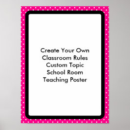 Pôster Crie sua sala de aula personalizada