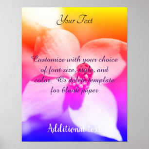 Poster Crie Sua Senhorita Em Matizes Dogwood Rainbow