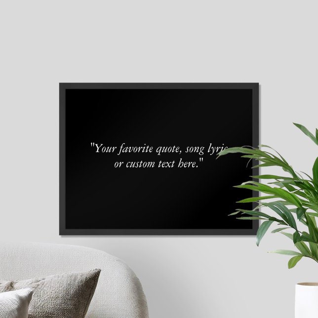 Poster Crie sua simples citação personalizada moderna (Criador carregado)