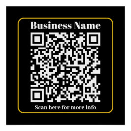 Pôster Crie um código QR de negócios instantaneamente esc
