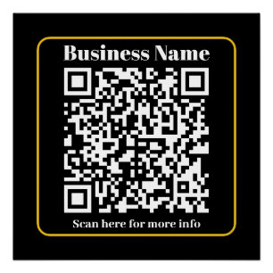 Pôster Crie um código QR de negócios instantaneamente esc