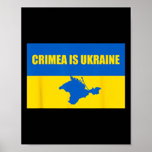 Poster Crimeia É Ucrânia - Anexação da Crimeia Ucraniana