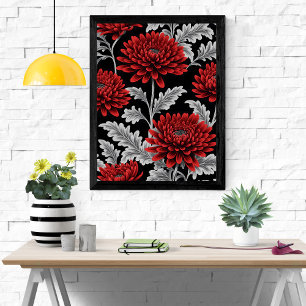 Poster Crimson Chrysanthemum