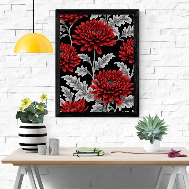Poster Crimson Chrysanthemum (Criador carregado)