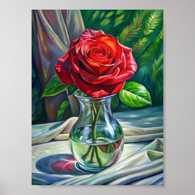 Poster Crimson Elegance (Frente)