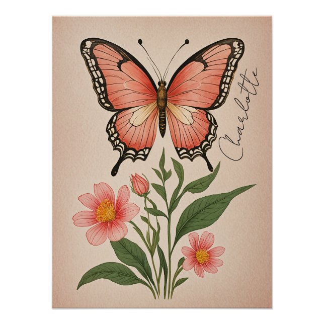 Pôster Crimson Serenade Personalizado (Frente)