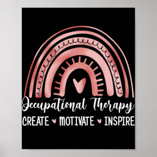 Poster Crio de Terapêutica Ocupacional Bonita Motivar Ins