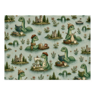 Pôster Criptídeos Aconchegantes Nessie Monstro do Lago Ne