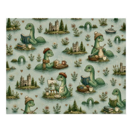 Pôster Críptidos Aconchegantes Nessie Monstro do Lago Nes