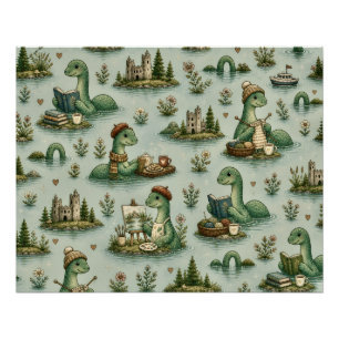 Pôster Críptidos Aconchegantes Nessie Monstro do Lago Nes