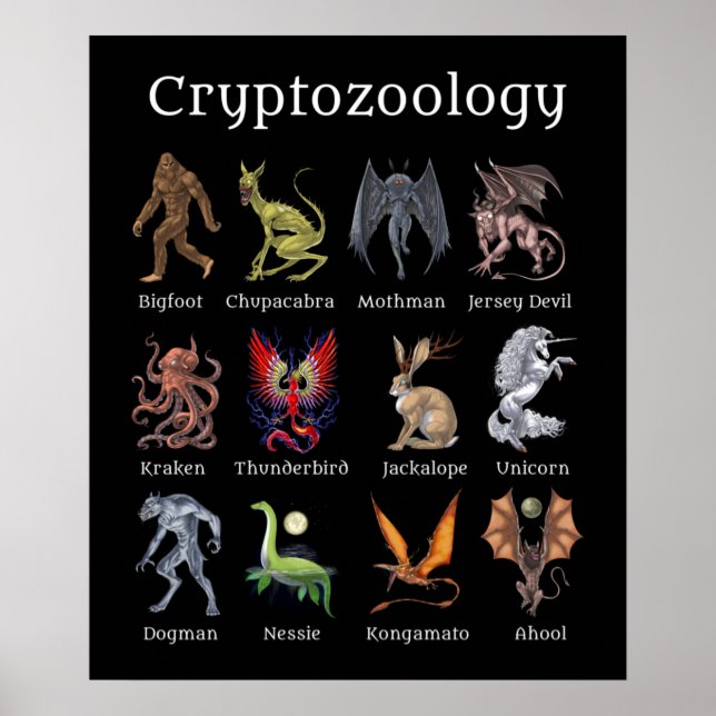 Poster Criptozoologia Criptide Criptozoologia (Frente)