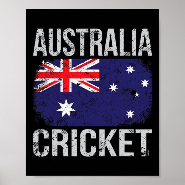 Poster Críquete Austrália (Frente)