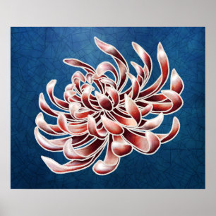 Poster Crisântemo do Batik