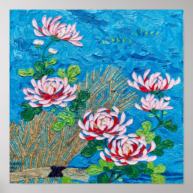 Poster Crisantemos Japoneses Segundo Van Gogh (Frente)
