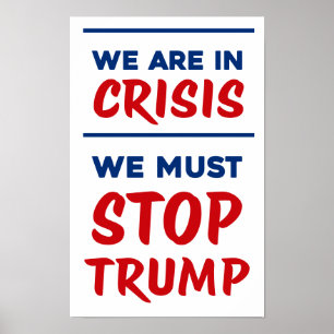 Poster CRISE Anti-Trump RWB Protesto