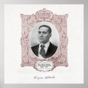 Poster Crispus Attucks Mártico Negro da Revolucionária 