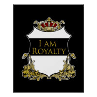 Crista da Coroa Real Luxuosa Dourada Escudo Ousado