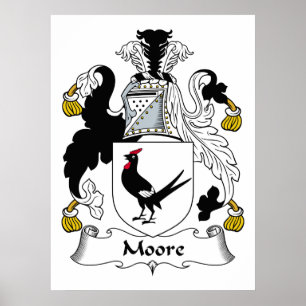 Poster Crista da família de Moore