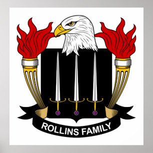 Poster Crista da família de Rollins