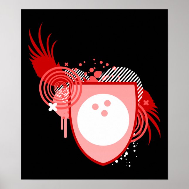 Poster crista de boliche hi-fi (Frente)