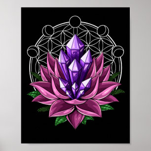 Poster Cristais Espiritais Lotus