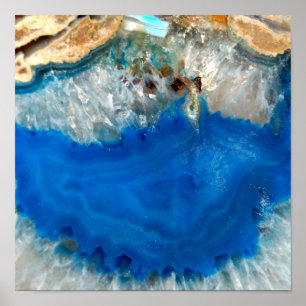 Poster cristal azul
