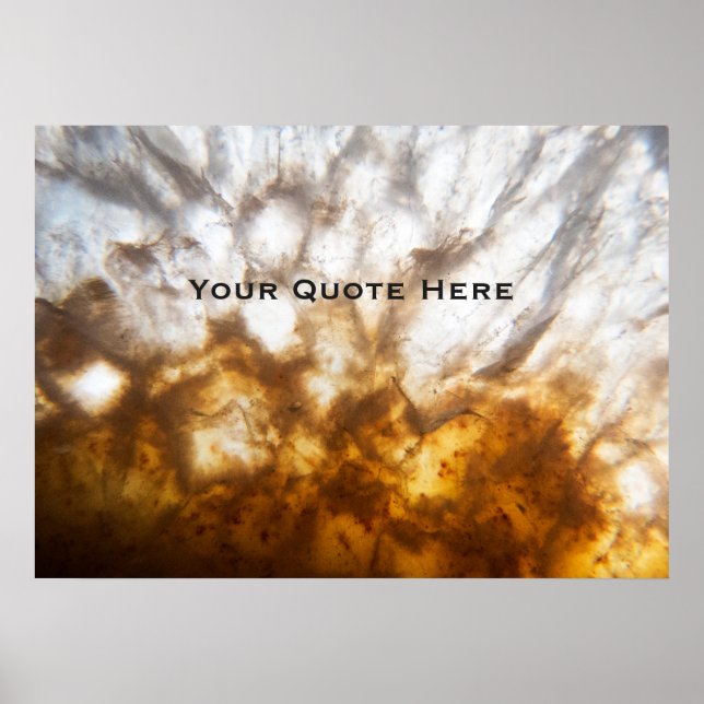 Pôster Cristal Citrino Detalhado (Frente)