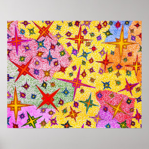 Poster Cristalizar - desenho de abstrato