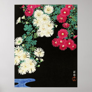 Poster Cristâmatos, bela pintura de Ohara Koson