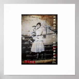 Poster cristão da arte do vintage