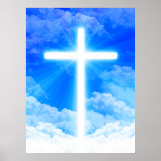 Poster Cristão Personalizável da Cruz de Jesus Cristo Cla