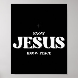 Poster Cristianismo Conheça Jesus Conheça Paz Religião De