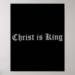 Poster Cristianismo Cristão Cristo É Rei Jesus Católico