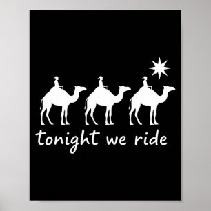 Poster Cristianismo Hoje à Noite Nós Cavalgamos Três Home