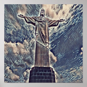 Poster Cristo a estátua do redentor