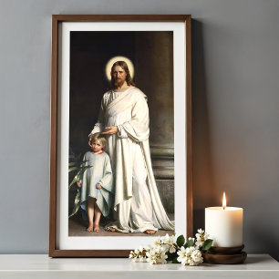 Poster Cristo abençoando a criança