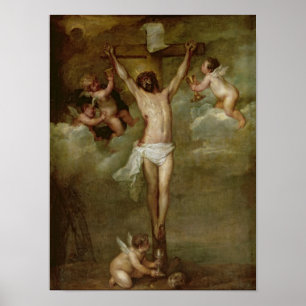Poster Cristo atendido pelos anjos que guardaram cálices