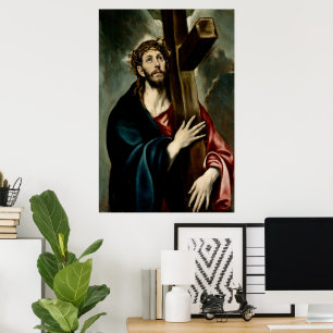 Poster Cristo Carregando a Cruz (Luz 1) Cartaz